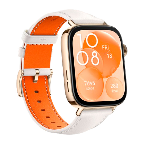 Смарт-часы Huawei WATCH FIT 3 Pearl White Leather Strap  Solo-B19V - фото 2