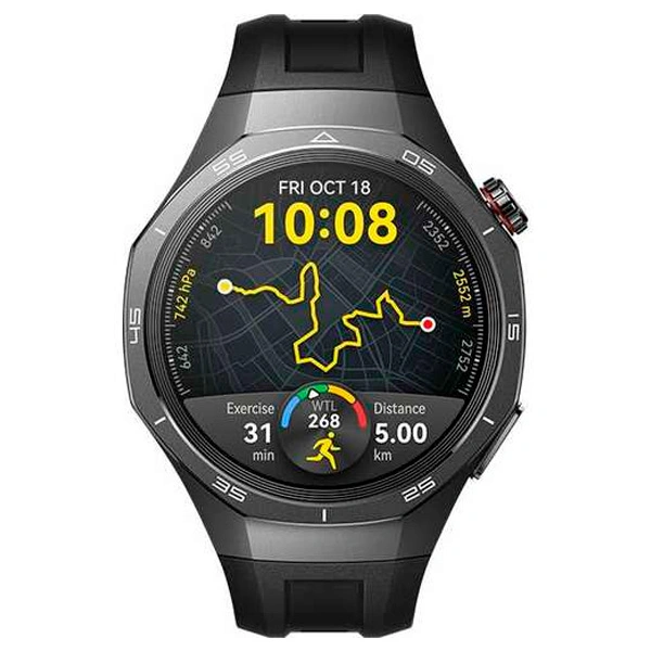 Смарт часы HUAWEI GT 5 Pro Vili-B29F (46mm Black Fluoroelastomer Strap) 
