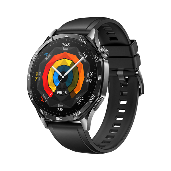 Смарт-часы HUAWEI GT 5 46mm Black Fluoroelastomer Strap (Vili-B19F) - фото 2