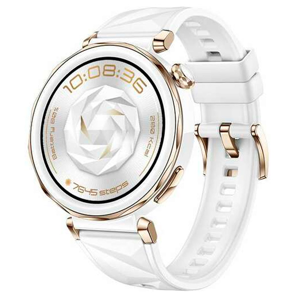 Смарт часы HUAWEI GT 5 Pro Jana-B29F Fluoroelastomer Strap (42mm) White - фото 2