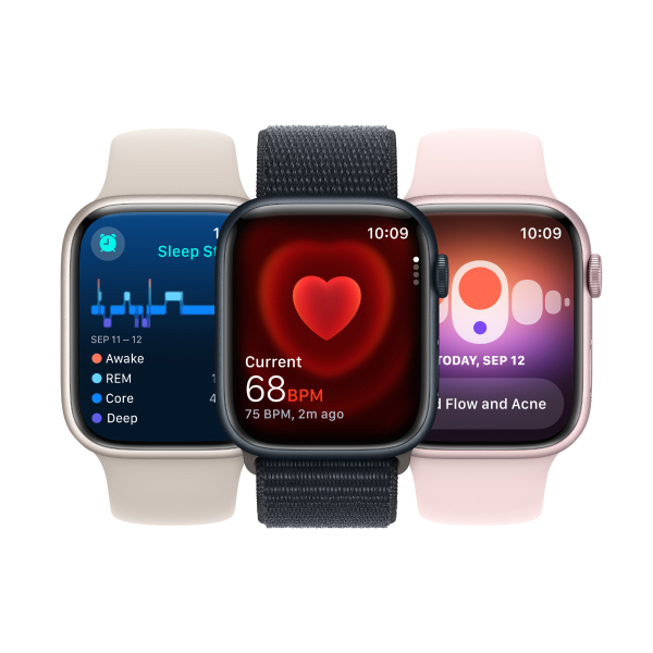 Смарт часы Apple Watch Series 9 GPS 41mm Pink Aluminium Case with Light Pink Sport Band - S/M - фото 4