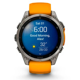 Garmin смарт сағаты Fenix 8 47mm (010-02904-11) Gray/Orange - фото 2