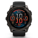 Смарт часы Garmin Fenix 8 51mm (010-02905-21) Sapphire Carbon Gray Titanium with Black Silicone - фото 3