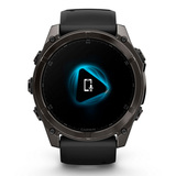 Смарт часы Garmin Fenix 8 51mm (010-02905-21) Sapphire Carbon Gray Titanium with Black Silicone - фото 4