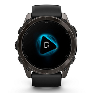 Garmin смарт сағаты Fenix 8 51mm (010-02905-21) Sapphire Carbon Gray Titanium with Black Silicone - фото 4