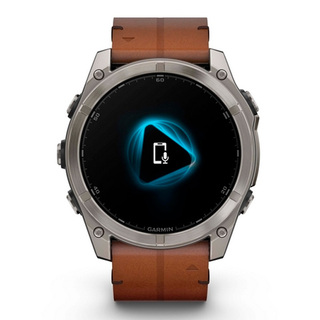 Смарт часы Garmin Fenix 8 51mm (010-02905-40) Sapphire Bare Titanium Black with Chestnut Leather Band  - фото 3