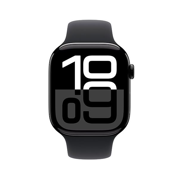 Смарт-часы Apple Watch Series 10 GPS 46mm Jet Black Al Case with Black Sport Band - M/L - фото 2