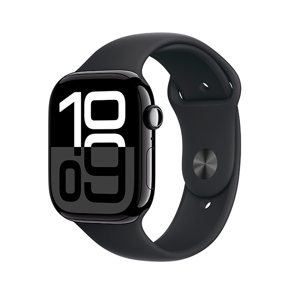 Смарт-часы Apple Watch Series 10 GPS 46mm Jet Black Al Case with Black Sport Band - M/L
