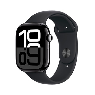 Смарт-часы Apple Watch Series 10 GPS 46mm Jet Black Al Case with Black Sport Band - M/L