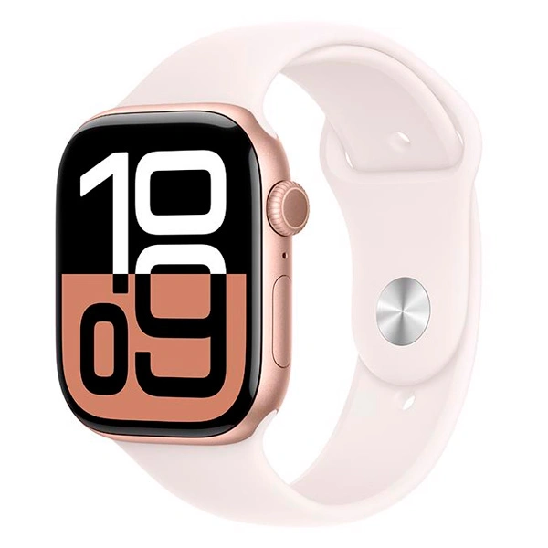 Смарт-часы Apple Watch Series 10 GPS 46mm Rose Gold Al Case with Light Blush Sport Band - S/M