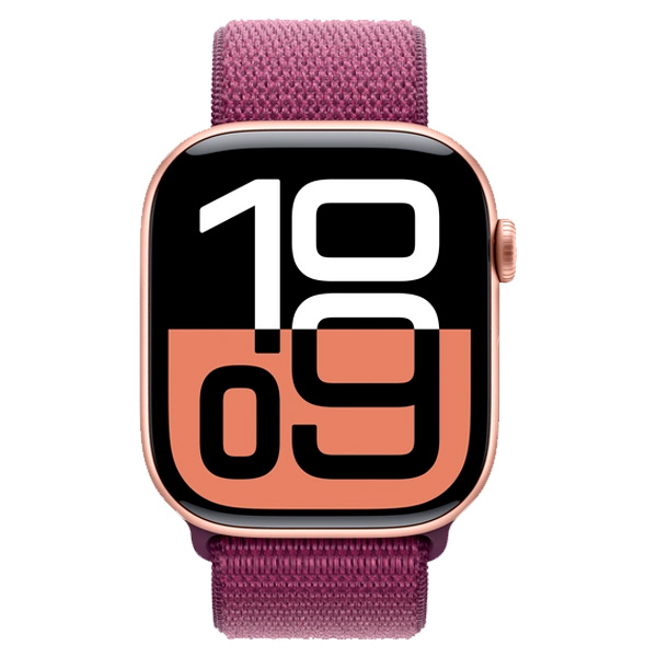 Смарт-часы Apple Watch Series 10 GPS 42mm Rose Gold Al Case with Plum Sport Loop - фото 2