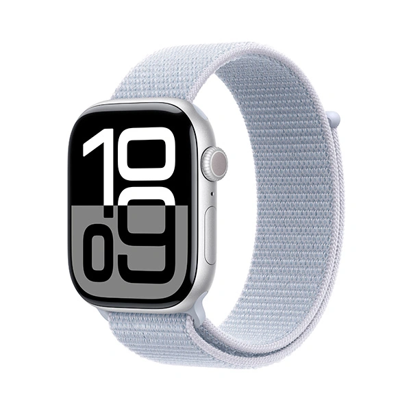 Смарт-часы Apple Watch Series 10 GPS 46mm Silver Al Case with Blue Cloud Sport Loop