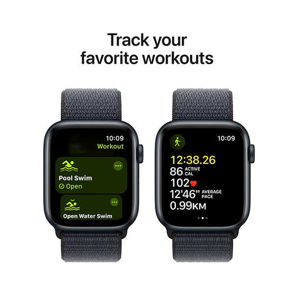 Смарт-часы Apple Watch SE GPS 40mm Midnight Al Case with Ink Sport Loop (MXEA3QI/A) - фото 2