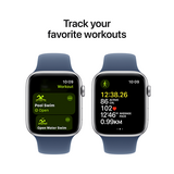 Смарт-часы Apple Watch SE GPS 40mm Silver Al Case with Denim Sport Band - S/M ( MXEC3QI/A ) - фото 5