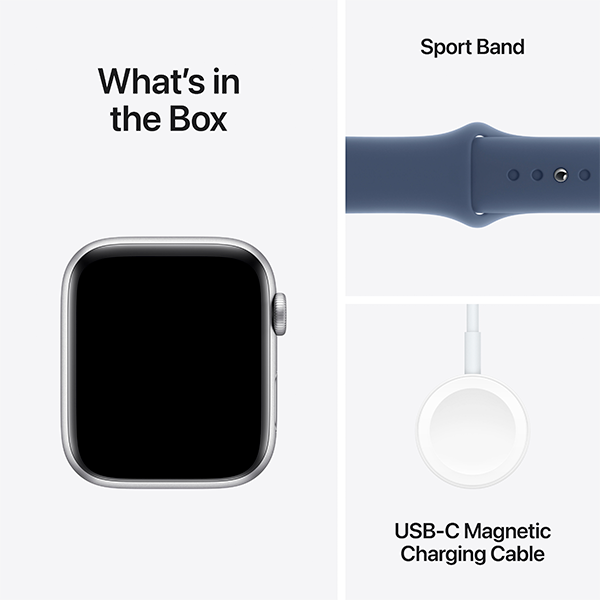 Смарт-часы Apple Watch SE GPS 40mm Silver Al Case with Denim Sport Band - M/L (MXED3QI/A) - фото 3