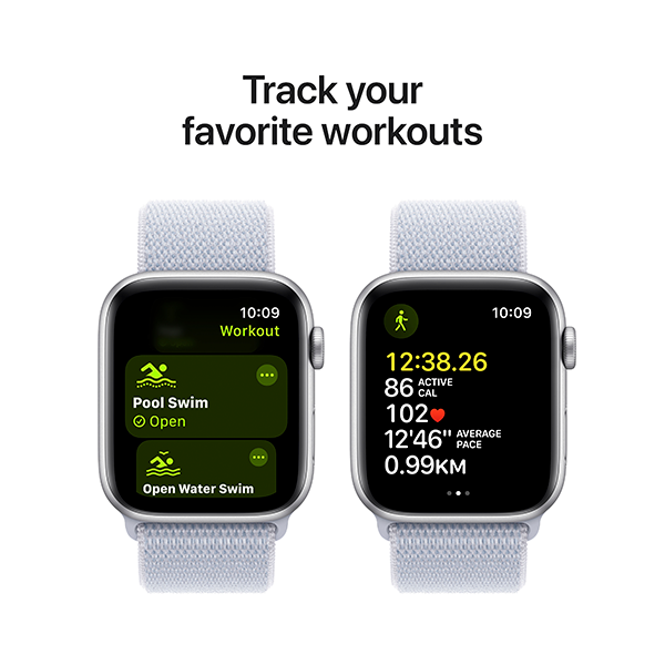 Смарт-часы Apple  Watch SE GPS 40mm Silver Al Case with Blue Cloud Sport Loop (MXEE3QI/A ) - фото 4