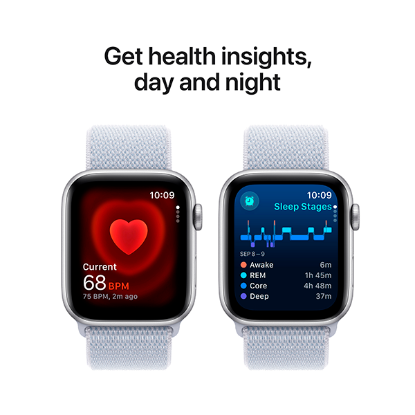 Смарт-часы Apple  Watch SE GPS 40mm Silver Al Case with Blue Cloud Sport Loop (MXEE3QI/A ) - фото 5