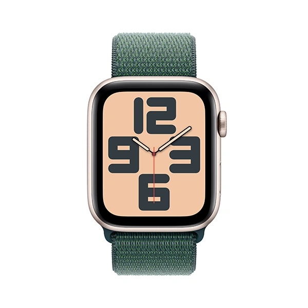 Смарт-часы Apple Watch SE GPS 40mm Starlight Al Case with Lake Green Sport Loop (MXEH3QI/A ) - фото 3