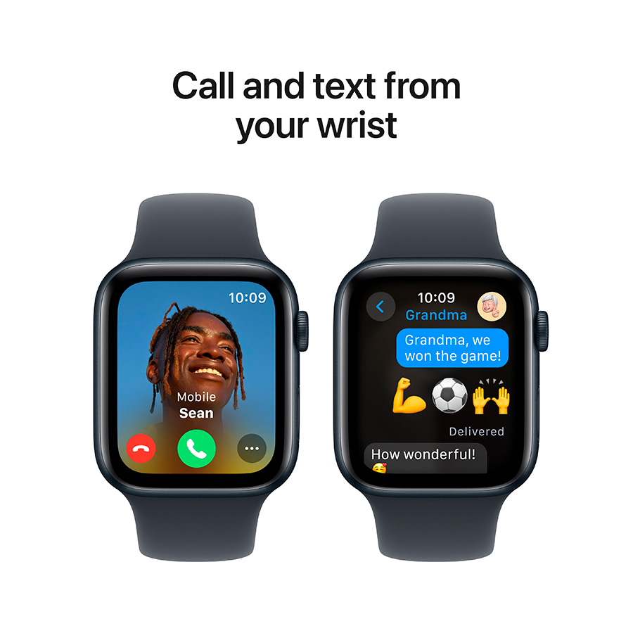 Смарт-часы Apple Watch SE GPS 44mm Midnight Al Case with Midnight Sport Band - M/L (MXEK3QI/A) - фото 4