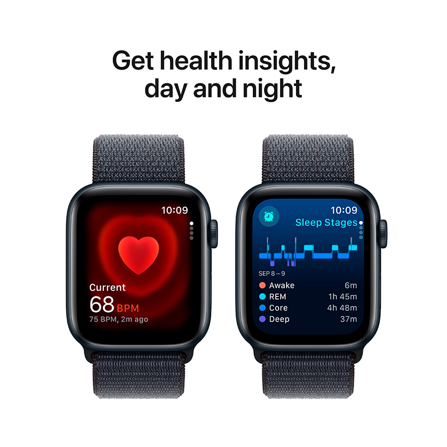 Смарт-часы Apple Watch SE GPS 44mm Midnight Al Case with Ink Sport Loop (MXEP3QI/A) - фото 5