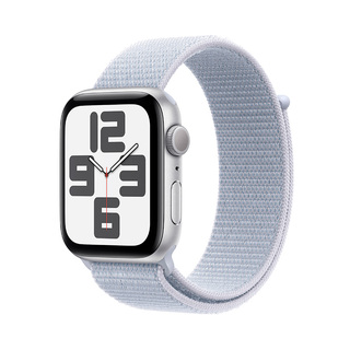 Смарт-часы Apple Watch SE GPS 44mm Silver Al Case with Blue Cloud Sport Loop (MXET3QI/A)