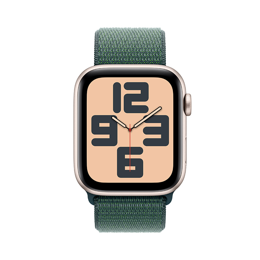 Смарт-часы Apple Watch SE GPS 44mm Starlight Al Case with Lake Green Sport Loop (MXEW3QI/A) - фото 2