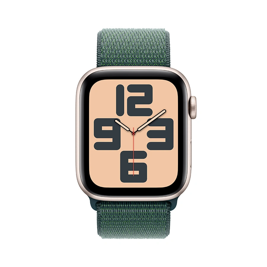 Смарт-Часы Apple Watch SE GPS 44mm Starlight Al Case with Lake Green Sport Loop (MXEW3QI/A) - фото 2