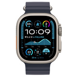 Apple смарт-сағаты Watch Ultra 2 GPS + Cellular 49mm Natural Titanium Case with Navy Ocean Band (MX4D3GK/A) - фото 2