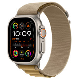 Apple смарт-сағаты Watch Ultra 2 GPS + Cellular 49mm Natural Titanium Case with Tan Alpine Loop-S (MX4E3GK/A)