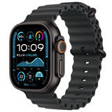 Apple смарт-сағаты Watch Ultra 2 GPS + Cellular 49mm Black Titanium Case with Black Ocean Band (MX4P3GK/A)