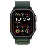 Apple смарт-сағаты Watch Ultra 2 GPS + Cellular 49mm Black Titanium Case with Dark Green Alpine Loop - Large (MX4T3GK/A) - фото 2