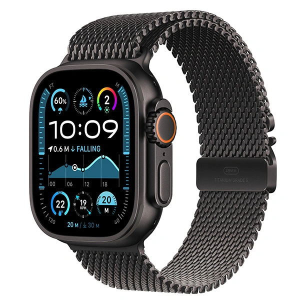 Смарт-часы Apple Watch Ultra 2 GPS + Cellular 49mm Black Titanium Case with Black Titanium Milanese Loop - S (MX4W3GK/A) - фото 2