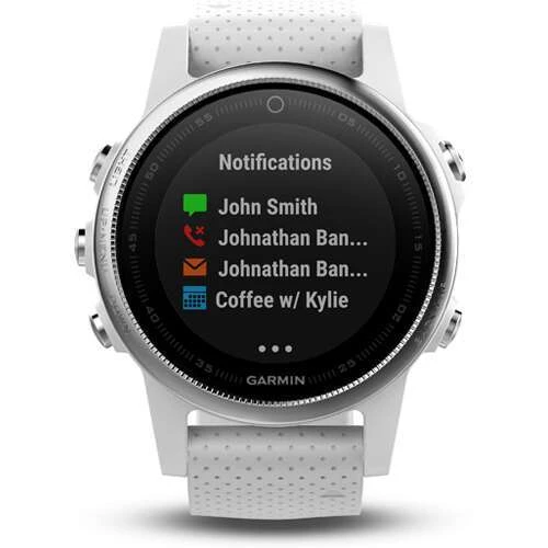 Смарт-часы Garmin Fenix 5S Silver с белым ремешком (010-01685-00) - фото 2