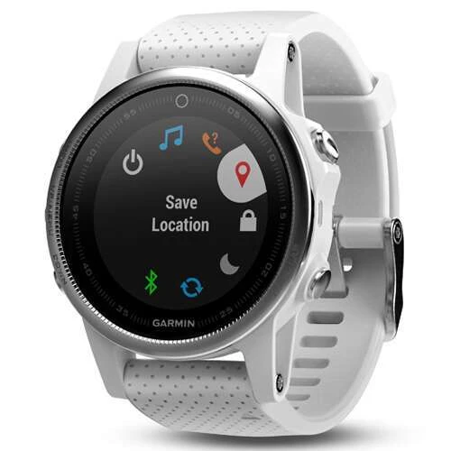 Смарт-часы Garmin Fenix 5S Silver с белым ремешком (010-01685-00)