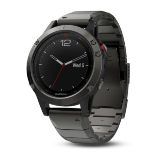Смарт-часы Garmin Fenix 5 Sapphire черные с черным ремешком (010-01688-11)