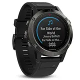 Смарт-часы Garmin Fenix 5 Sapphire черные с черным ремешком (010-01688-11) - фото 2