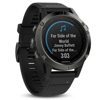 Смарт-часы Garmin Fenix 5 Sapphire черные с черным ремешком (010-01688-11)