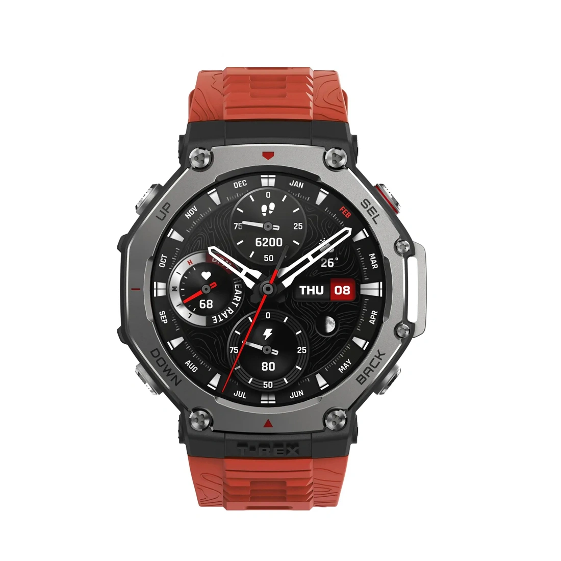 Смарт часы Amazfit T-Rex 3 A2323 Lava A2323 - фото 5