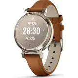 Смарт-часы Garmin Lily 2 Classic with Tan Leather Band 010-02839-02 35мм Cream Gold 