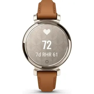 Смарт-часы Garmin Lily 2 Classic with Tan Leather Band 010-02839-02 35мм Cream Gold  - фото 6