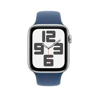Смарт-часы Apple Watch SE GPS 44mm Silver Aluminium Case with Denim Sport Band S/M MXEQ3QI/A  - фото 2