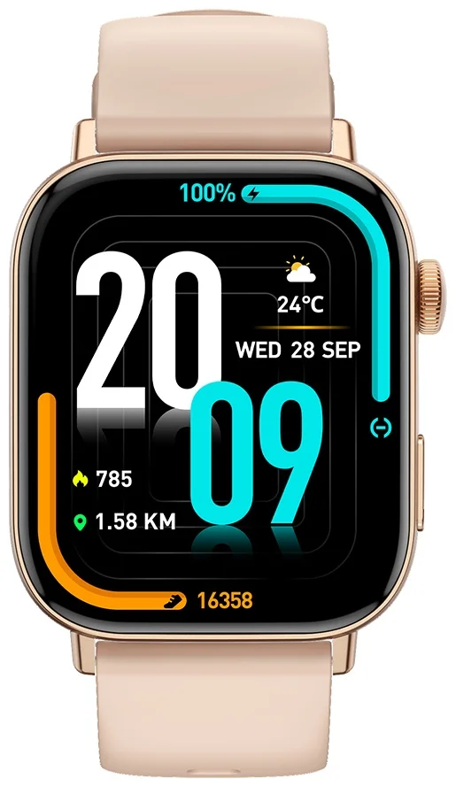 Смарт-часы Colmi C8 Max with Silicone Strap 49mm Gold  - фото 2
