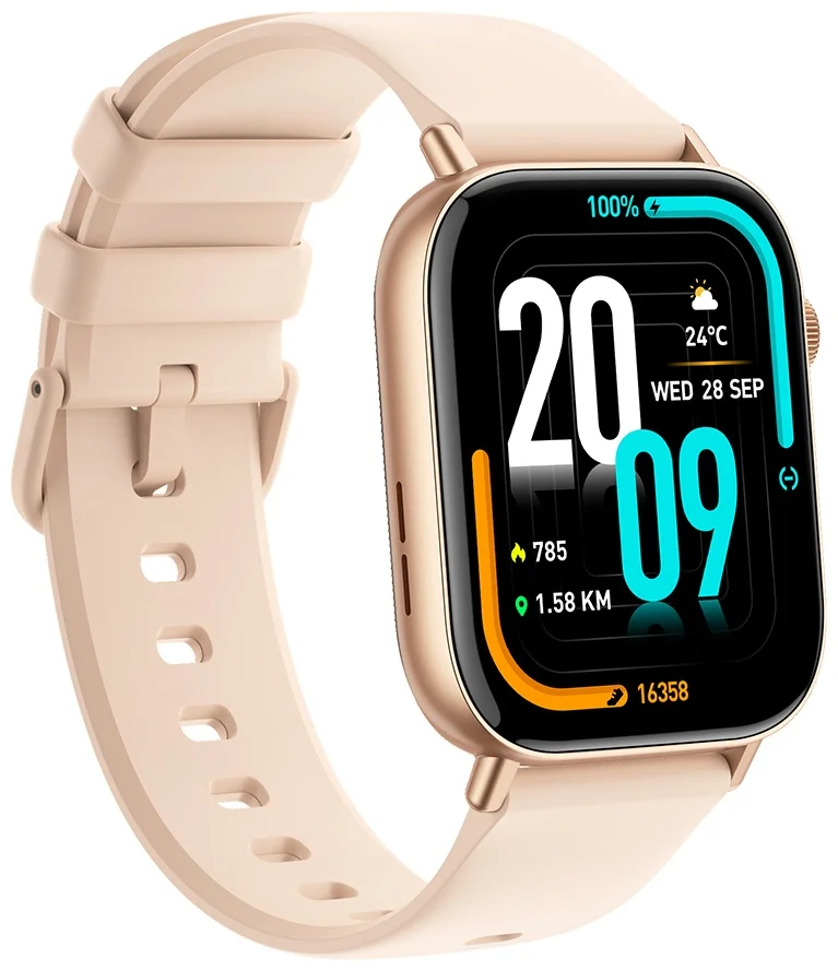 Смарт-часы Colmi C8 Max with Silicone Strap 49mm Gold  - фото 5