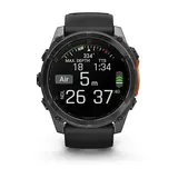 Смарт-часы Garmin Fenix 8X 010-02905-00 51mm Slate Gray with Black Silicone Band  - фото 4