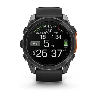 Смарт-часы Garmin Fenix 8X 010-02905-00 51mm Slate Gray with Black Silicone Band 