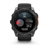 Смарт-часы Garmin Fenix 8X 010-02905-00 51mm Slate Gray with Black Silicone Band  - фото 6