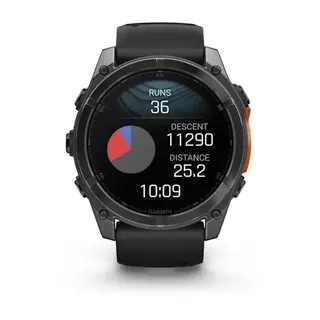 Смарт-часы Garmin Fenix 8X 010-02905-00 51mm Slate Gray with Black Silicone Band 