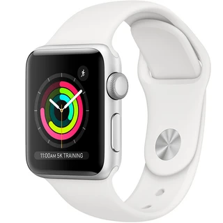 Cмарт-часы Apple Watch Series 3 38mm Silver Aluminium White Band MTEY2