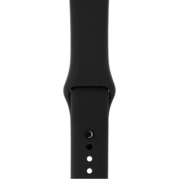 Apple Watch смарт сағаты Series 3 38mm Space Grey Aluminium Black Band MTF02