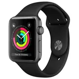 Cмарт-часы Apple Watch Series 3 42mm Space Grey Aluminium Black Band MTF32